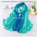 Lightweight Extra long infinity most beautiful arab hijab 100% silk scarf